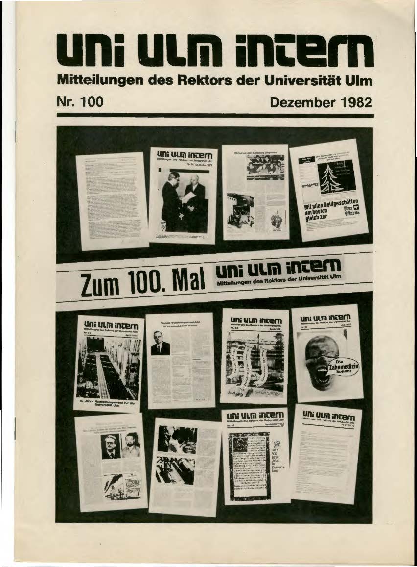 uni ulm intern 100. Ausgabe 1982