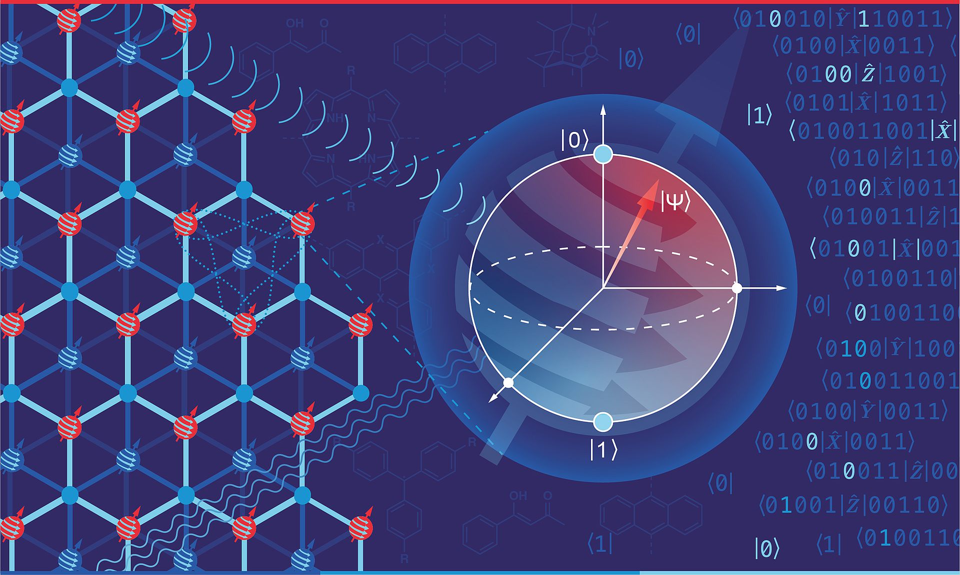Stylised image Quantum research