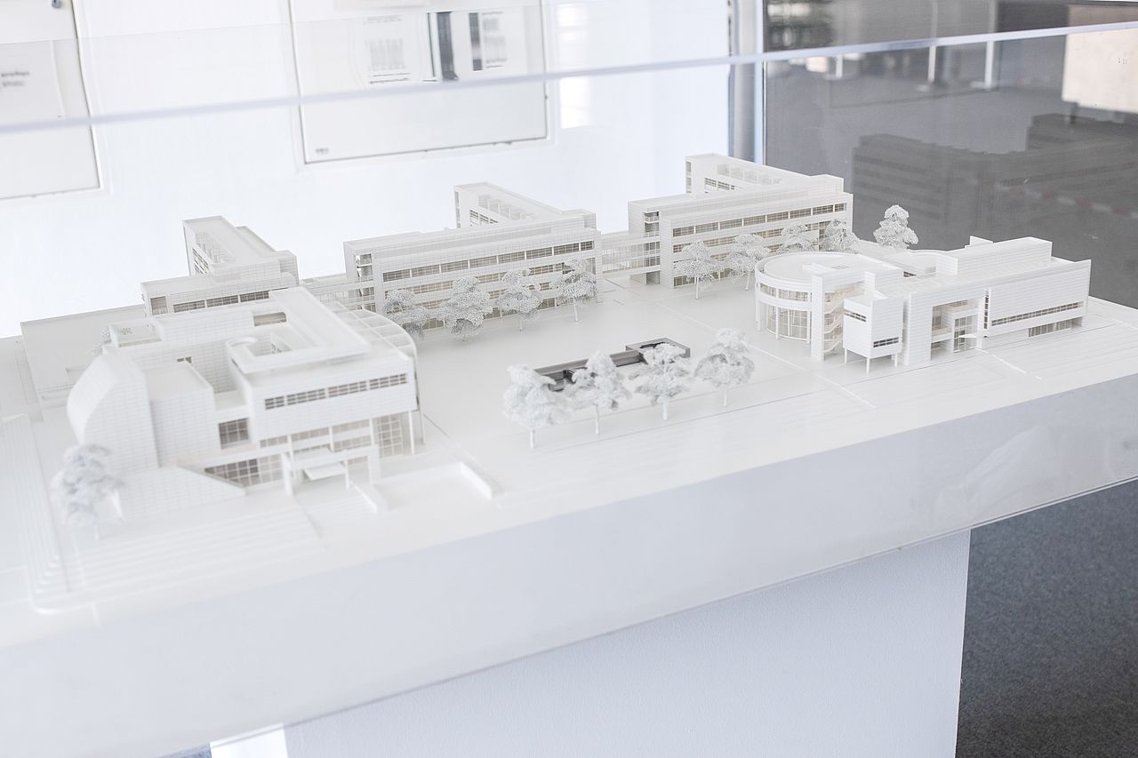 Modell des Areals vom Architekten Richard Meier