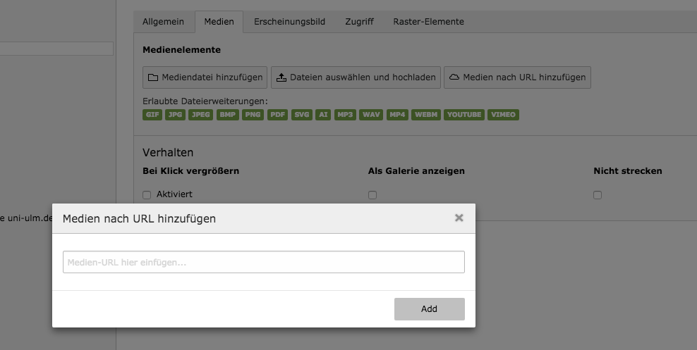 Wie kann ich ein Video einbinden?