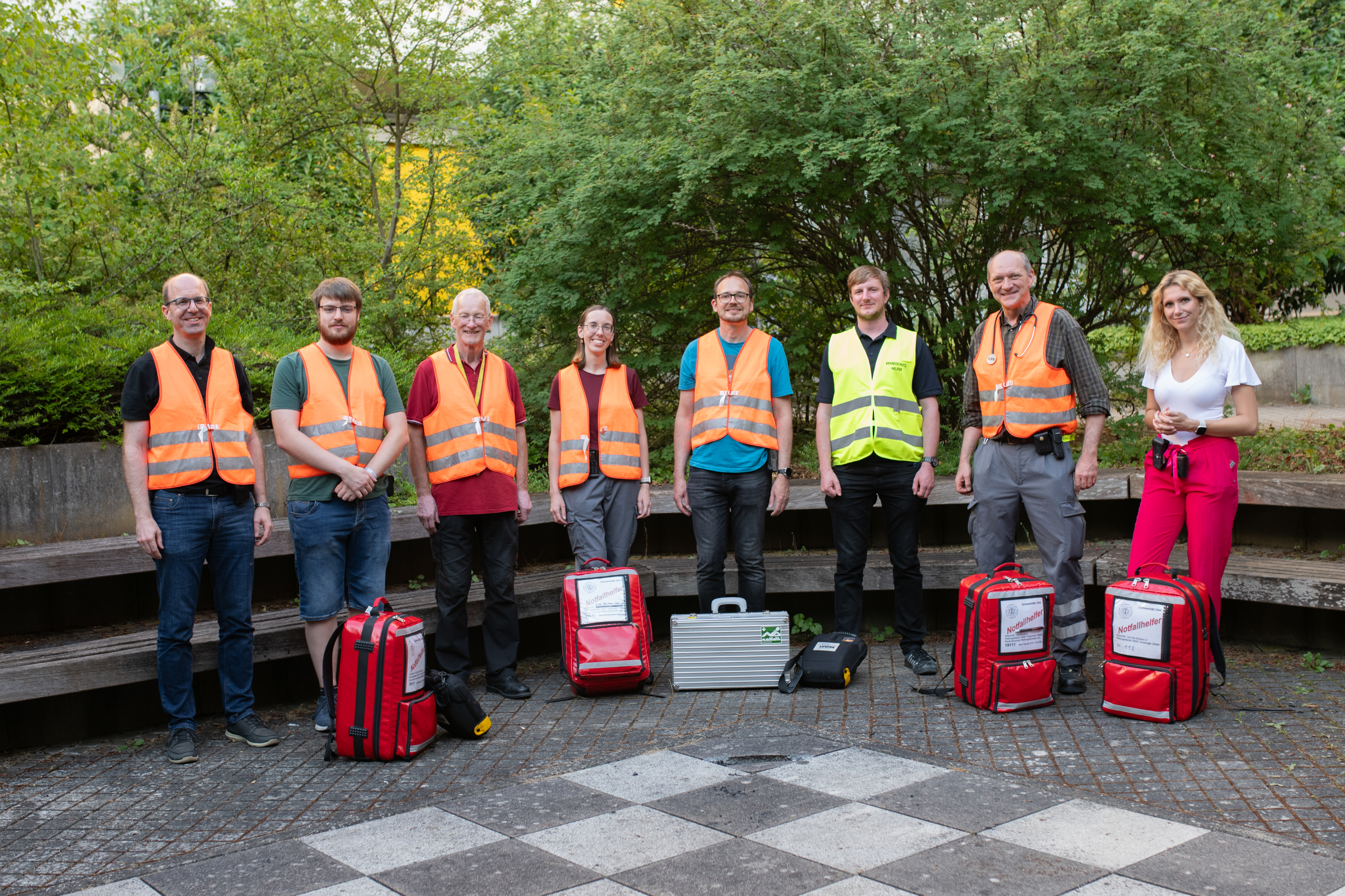 Team der Notfallhelfer beim langen Abend der Wissenschaft