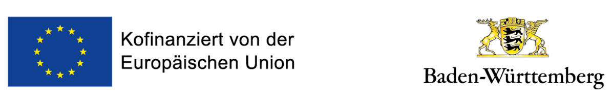 Logos Förderung H2 Wandel: EU/Baden-Württemberg