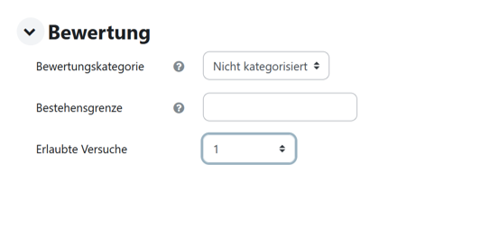 Abschnitt Bewertung