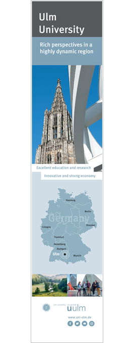 Langes Banner mit Deutschlandkarte und Foto des Münsters mit englischem Text