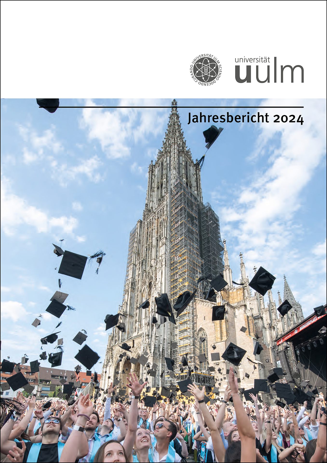 Titelbild des Jahresberichts 2024 der Universität Ulm
