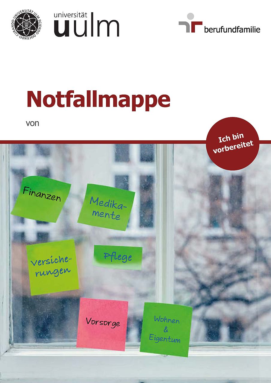 Titelseite der Notfallmappe