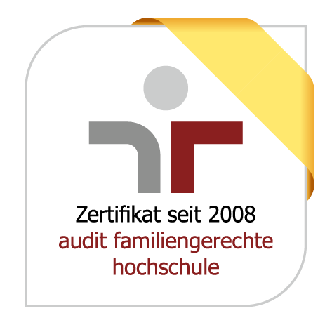 Logo: Certificate since 2008 - audit family-friendly university